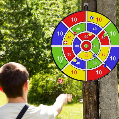 29 Inches Kids Dart Board Game Set with Stick Balls Indoor Outdoor Fun Party Game Toys for Birthday Christmas Halloween Gift