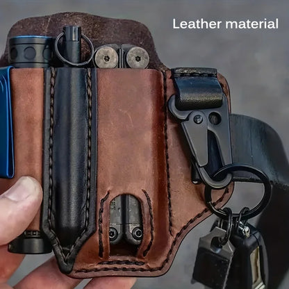 Multi-Tool Leather Waist Bag