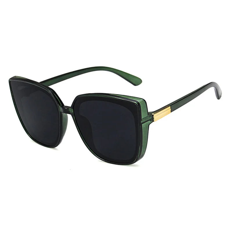 Versatile High-end Oversized Sunglasses Unisex Daily Commute Sunscreen UV Protection Glasses 1180