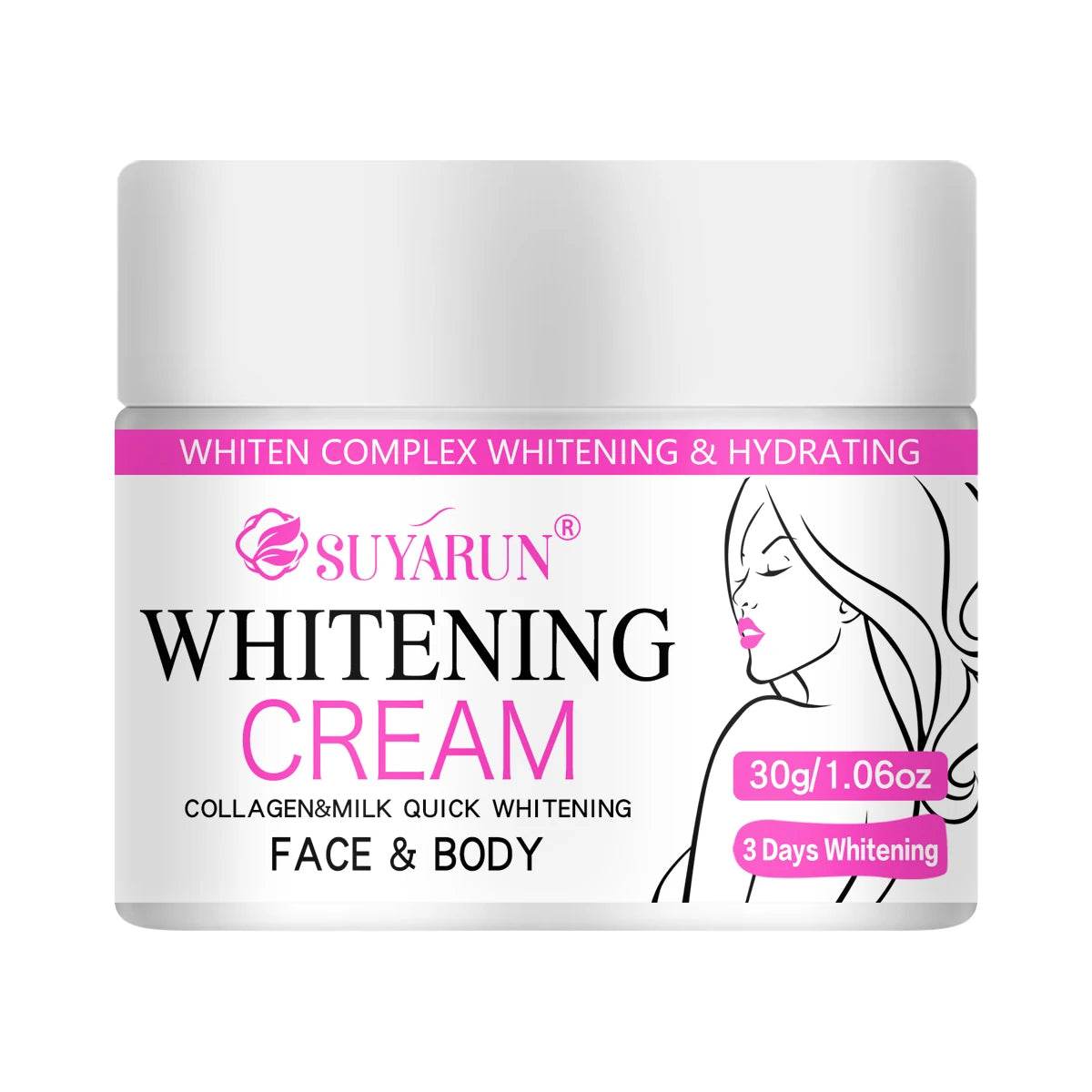 SUYARUN Christmas Gift Brightening Cream-Whitening Moisturizer for Glowing Skin, Festive Hydrating Skincare Set with Luxury Box.