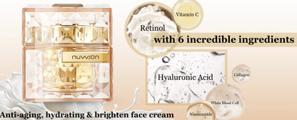 Multi Action Face Neck Skin Tightening White Blood Cell Peptide Anti Aging Face Cream Skin Firming Night Cream Wrinkle Repair