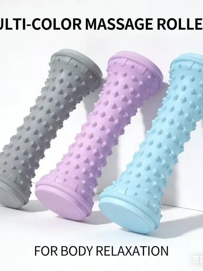 Yoga Massage Ball & Plantar Fascia Roller, Portable Plastic Tool to Relax Foot Muscles for Daily Foot Care Massage