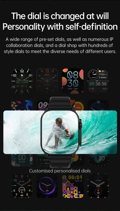 New Watch T10 Ultr Smart Watch Men 49mm 2.09 Inch NFC Women GPS Track Bluetooth Call BT Music Games Wireless Charging Smartwatch