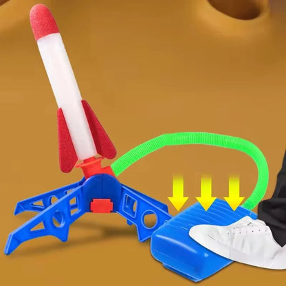 Outdoor rocket foot pump, outdoor inflatable flying rocket suit, jumping air-powered rocket launcher, gift