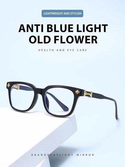 Classic 3Pcs Square Anti Blue Light Glasses For Men And Women Black & Transparent Frame Unisex Computer Wearing Women Glasses