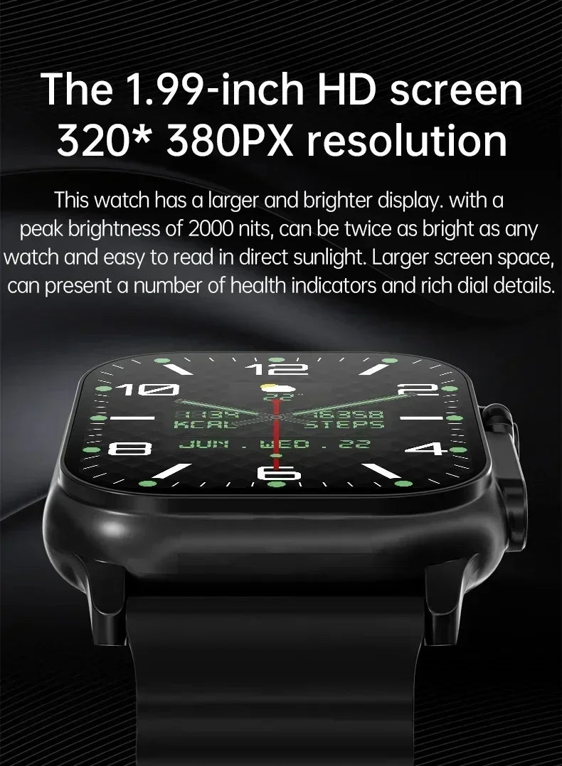 New Watch T10 Ultr Smart Watch Men 49mm 2.09 Inch NFC Women GPS Track Bluetooth Call BT Music Games Wireless Charging Smartwatch