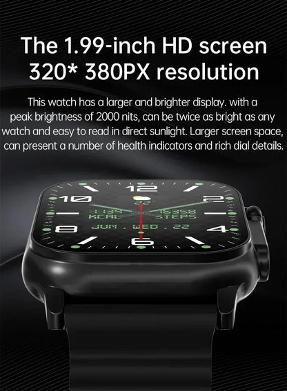 New Watch T10 Ultr Smart Watch Men 49mm 2.09 Inch NFC Women GPS Track Bluetooth Call BT Music Games Wireless Charging Smartwatch