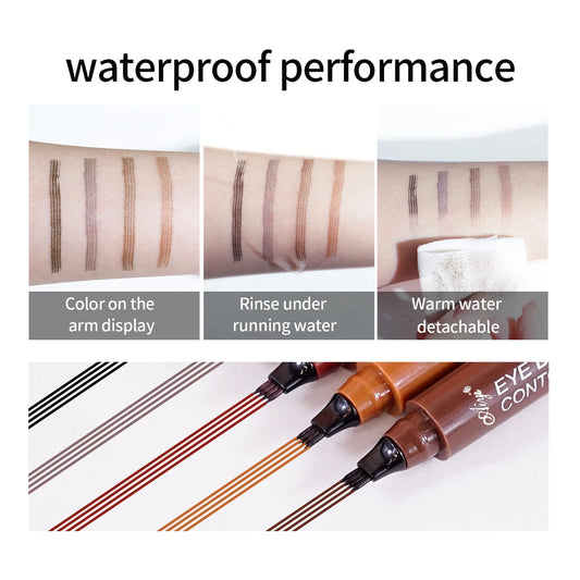 Waterproof Microblading Eyebrow Pencil Long Lasting Natural Brow Definer