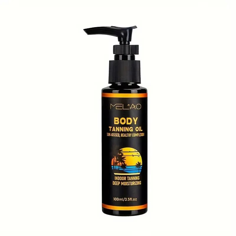 MELAO Tanning Oil Tanned Intensifier Get a Faster, Darker Sun Tan From Packed with Ultra Moisturizing Oils to Keep Skin Hydrated