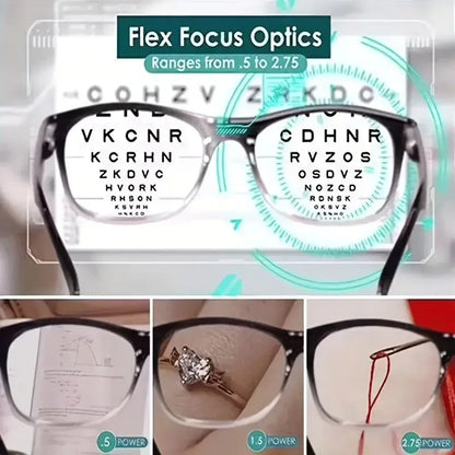 Newest Multifocal Reading Glasses Women Men Auto Adjusting Bifocal Glasses For Readers