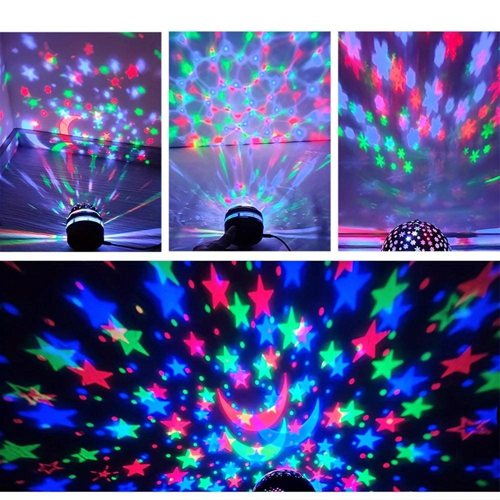 Aurora Crystal Projector Night Light with Remote Control | অরোরা ক্রিস্টাল প্রজেক্টর নাইট লাইট