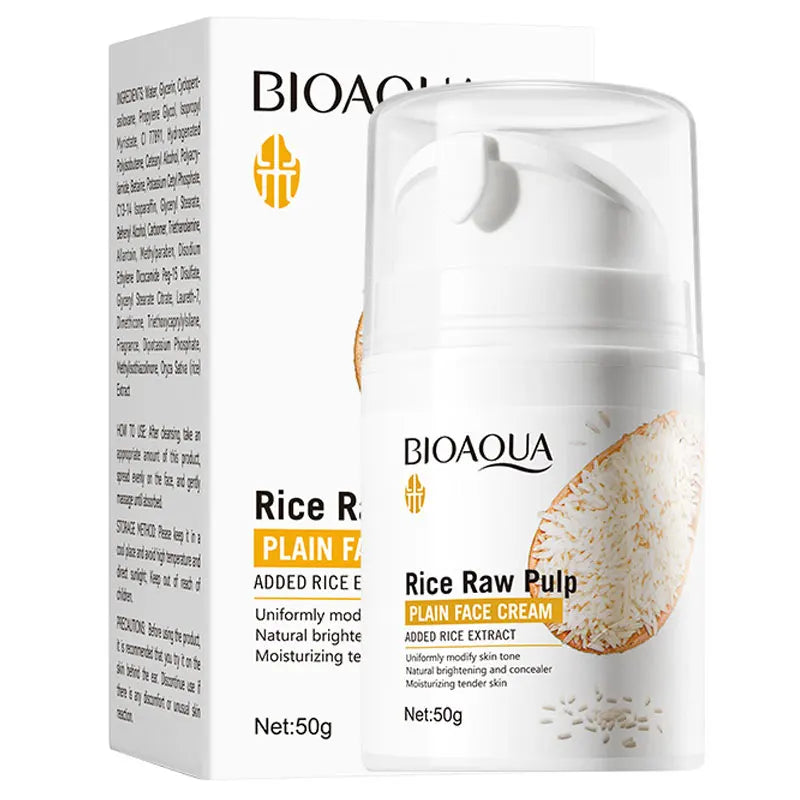 BIOAOUA Rice Raw Pure Non-Facial Cream Brightening and Rejuvenating Facial Brightening Cream