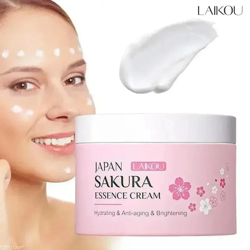 LAIKOU Japan Sakura Face Cream Smoothing Moisturizer Whitening Nourishing Oil Control Skin Care 25g