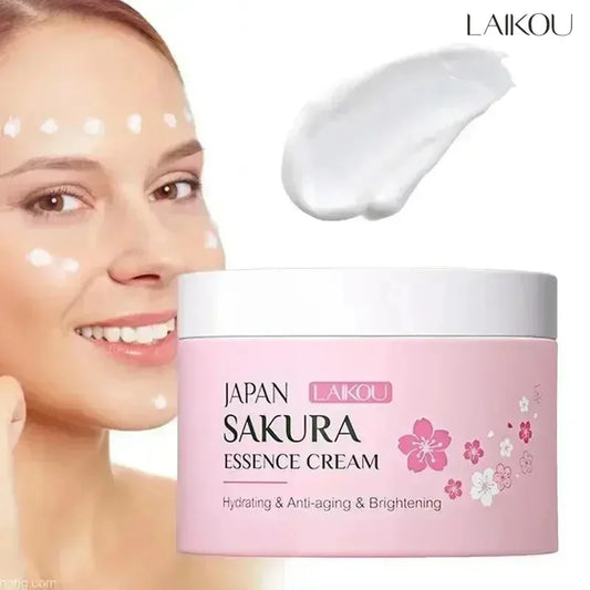 LAIKOU Japan Sakura Face Cream Smoothing Moisturizer Whitening Nourishing Oil Control Skin Care 25g