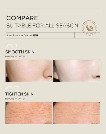 LAIKOU Snail Face Cream Hyaluronic Acid Moisturizing Cream Smoothing & Nourishing Serum Day Cream for Face Skin Care Products