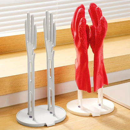 Kitchen Glove Stand Holder Drying Draining Organizer For Rubber Towels And Cleaning Cloths Home Kitchen Bathroom Storage Rack