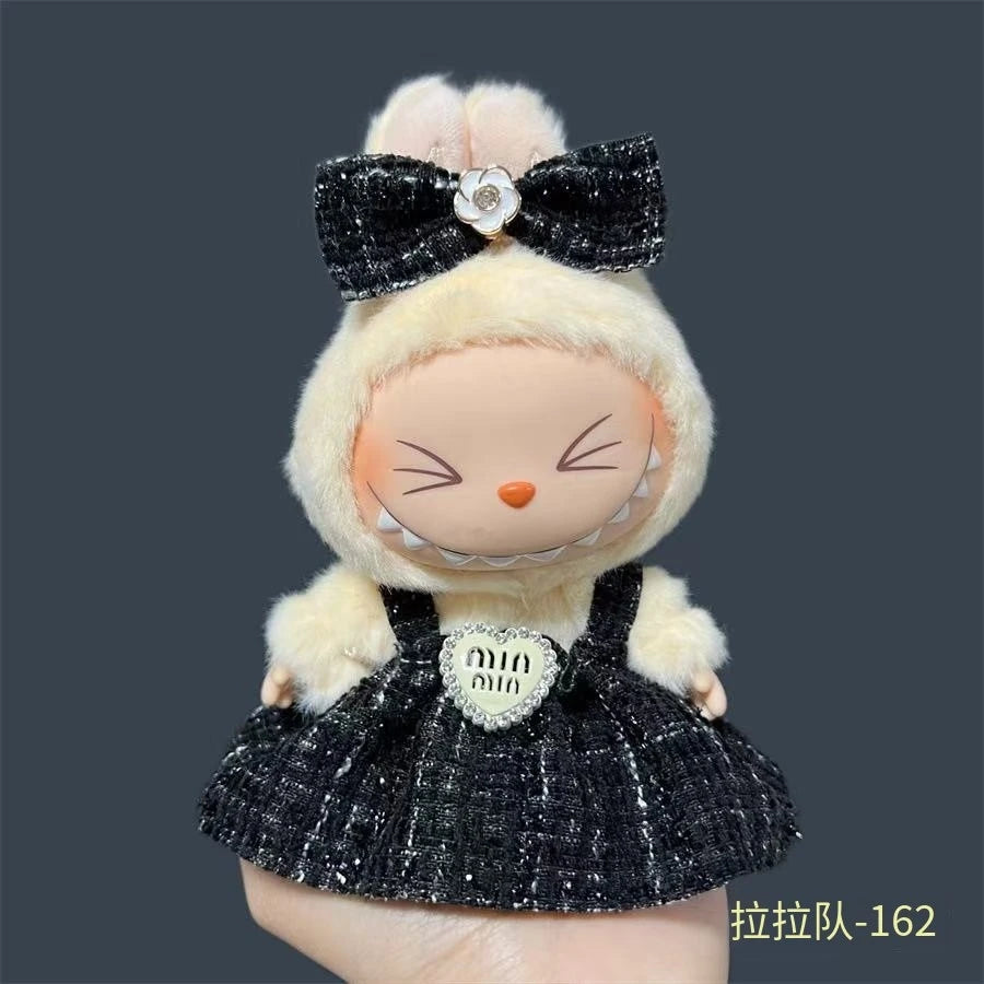 17cm Fashion Doll labubu Clothing Accessories Set Suitable for Boys Cute Plush  Doll Clothes Suitable for Fashion