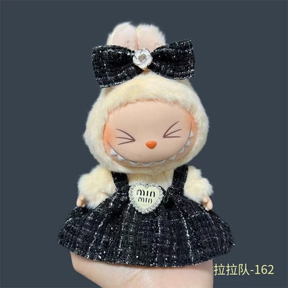 17cm Fashion Doll labubu Clothing Accessories Set Suitable for Boys Cute Plush  Doll Clothes Suitable for Fashion