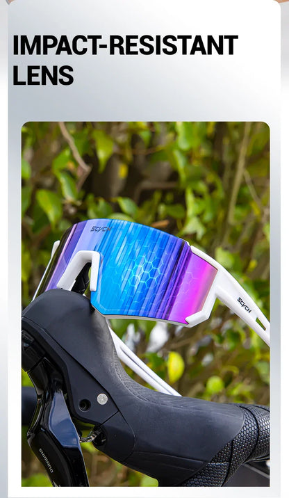 SCVCN New Outdoor Cycling Sunglasses Men Women MTB Driving Bike Glasses Sports Climbing Protective Glasses Bicycle UV400 Goggles