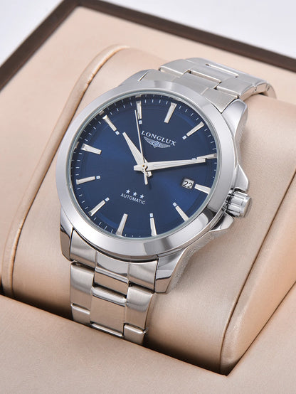 Men automatic watch business date mechanical watches waterproof stainless steel luminous minimalist gift for you