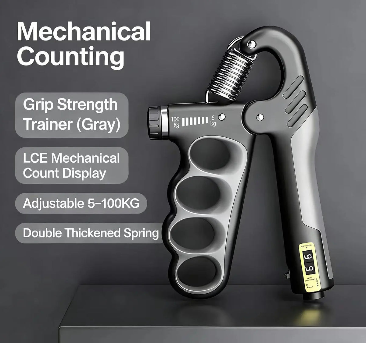 Electronic Counting Hand Gripper Adjustable Forearm Trainer