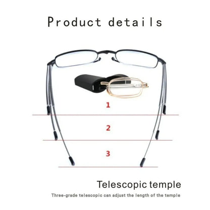 Gift Case Foldable Reading Glasses +1.00 to +4.00 Strength Men Women Anti Blue Light Farsightedness Eyewear