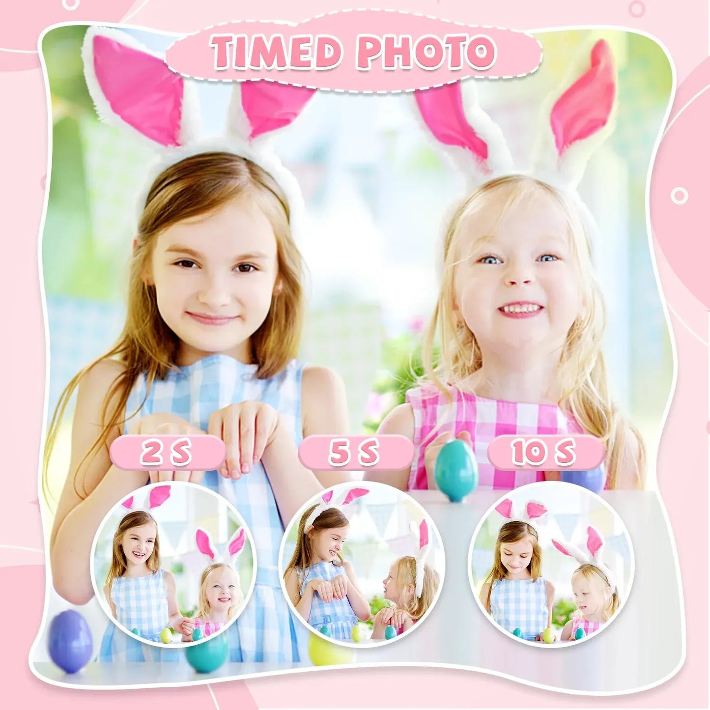 Children Camera 1080P HD Toddler Digital Video Camera 2.0-inch Kids Camera with Silicone Cases Toys for Christmas Birthday Gifts