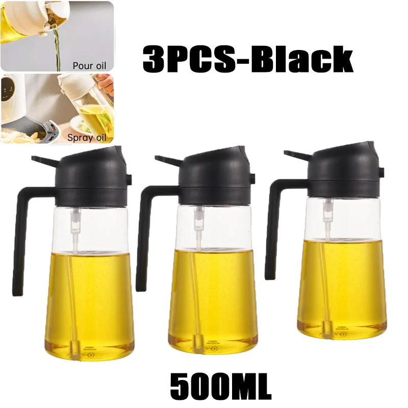 Eco Friendly PE Plastic Olive Oil Spray Bottle For Kitchen Cooking