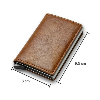 Anti Thief Rfid Credit Card Holder Smart Minimalist Wallet Men Women Slim Bank Cardholder Case Money Bag Cash Creditcard Purse