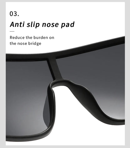 Fashion Polarized Square Sunglasses for Men And Women Oversized Anti-Glare Driver Mirror UV400 Sun Glasses