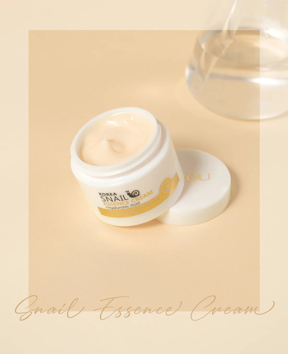 LAIKOU Snail Face Cream Hyaluronic Acid Moisturizing Cream Smoothing & Nourishing Serum Day Cream for Face Skin Care Products