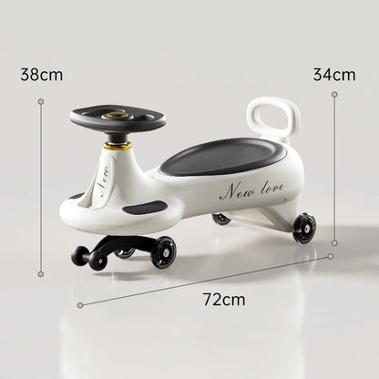 Children's Twisting Car Anti-Tip Swinging Silent Sliding Board Suitable For Boys And Girls Aged 1-8 Adults Can Sit On It