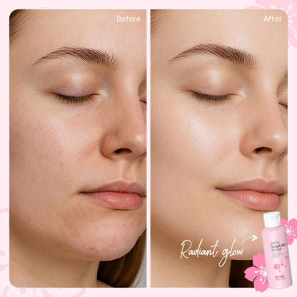 LAIKOU Sakura Face Lotion Moisturizing Essence  Shrink Pores Repairing  Improve Skin Elasticity  100ML