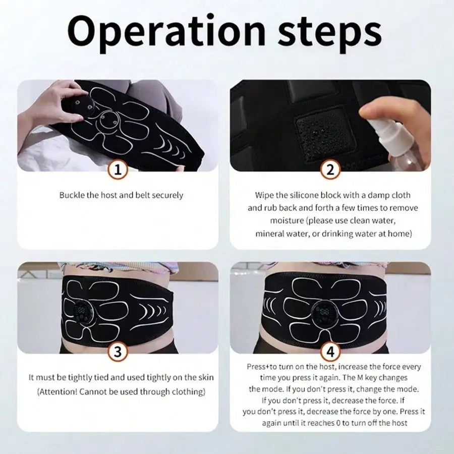 2026EMS Muscle Stimulator, Abdominal Muscle Trainer, Abdominal Shaping Device, Electronic Slimming Belt, Fitness Massage