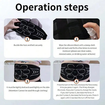 2026EMS Muscle Stimulator, Abdominal Muscle Trainer, Abdominal Shaping Device, Electronic Slimming Belt, Fitness Massage