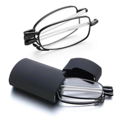 Gift Case Foldable Reading Glasses +1.00 to +4.00 Strength Men Women Anti Blue Light Farsightedness Eyewear