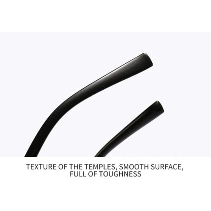Rimless Rectangle Sunglasses, UV400 Protection  Frameless Sun Glasses, Retro Eyewear for Women & Men