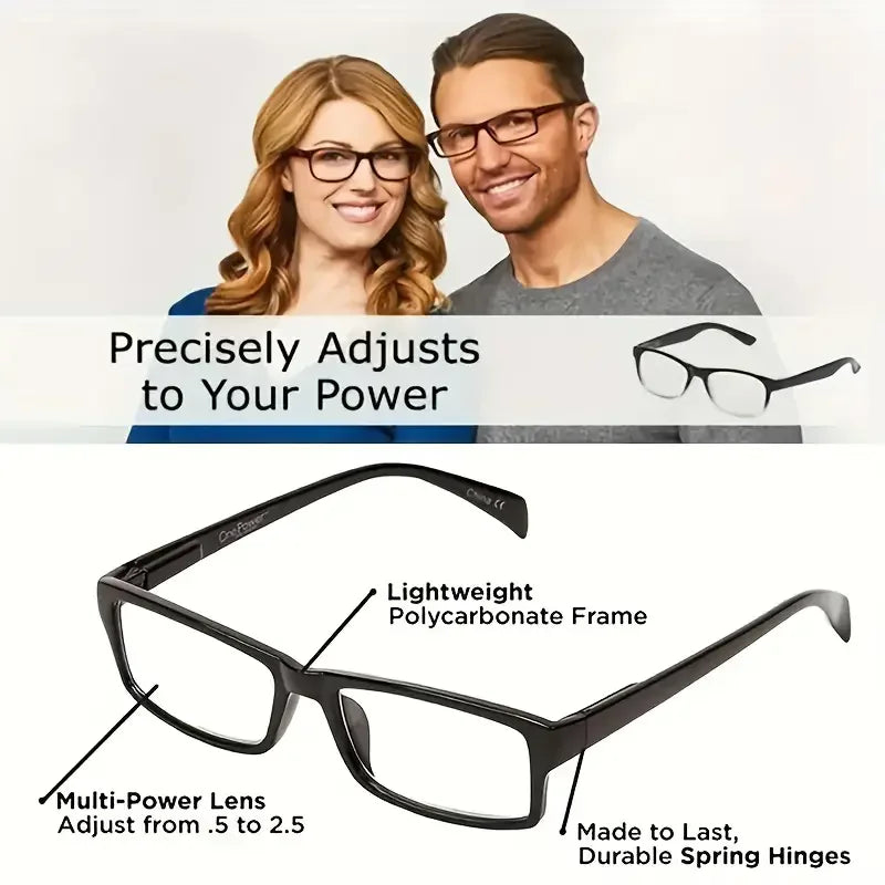 Newest Multifocal Reading Glasses Women Men Auto Adjusting Bifocal Glasses For Readers