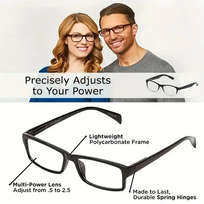 Newest Multifocal Reading Glasses Women Men Auto Adjusting Bifocal Glasses For Readers
