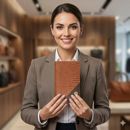 WRIZA Tan Genuine Leather RFID Protected Wallet for Men Women Trips 3 Card Sim Memory Card Slots Passport Cover for Credit Cards