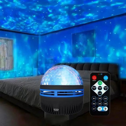 Aurora Crystal Projector Night Light with Remote Control | অরোরা ক্রিস্টাল প্রজেক্টর নাইট লাইট