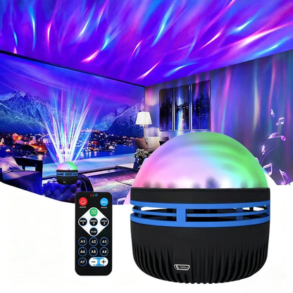 Aurora Crystal Projector Night Light with Remote Control | অরোরা ক্রিস্টাল প্রজেক্টর নাইট লাইট