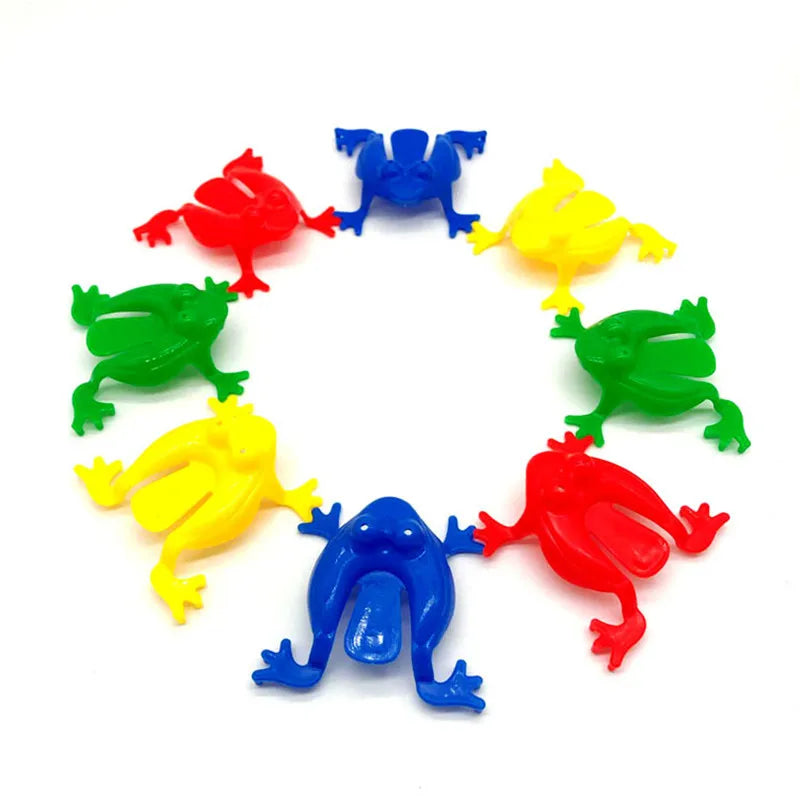 10-20Pcs Jumping Frog Bounce Fidget Toys For Novelty Assorted  Stress Reliever Toys For Birthday Gift Party Favor