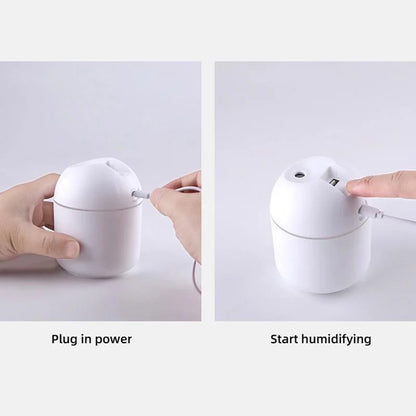 Atwfs 250ML Usb Mini Air Humidifier Essential Oil Diffuser Led Light Home Car