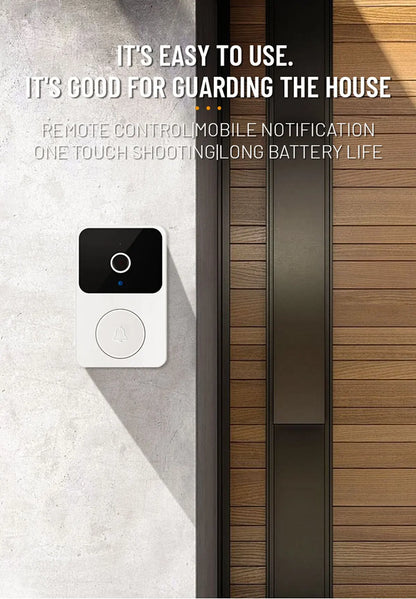 WIFI Video Doorbell Camera Wireless IR Night Vision Smart Home Security HD Door Bell Two Way Intercom Voice Change For Home
