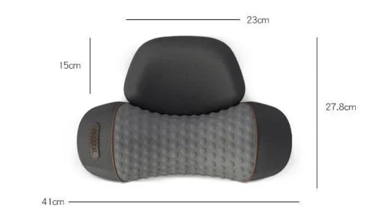 Portable U-Shape Cervical Massage Cushion Heat Vibration Neck Pillow for Travel Office Pain Relief