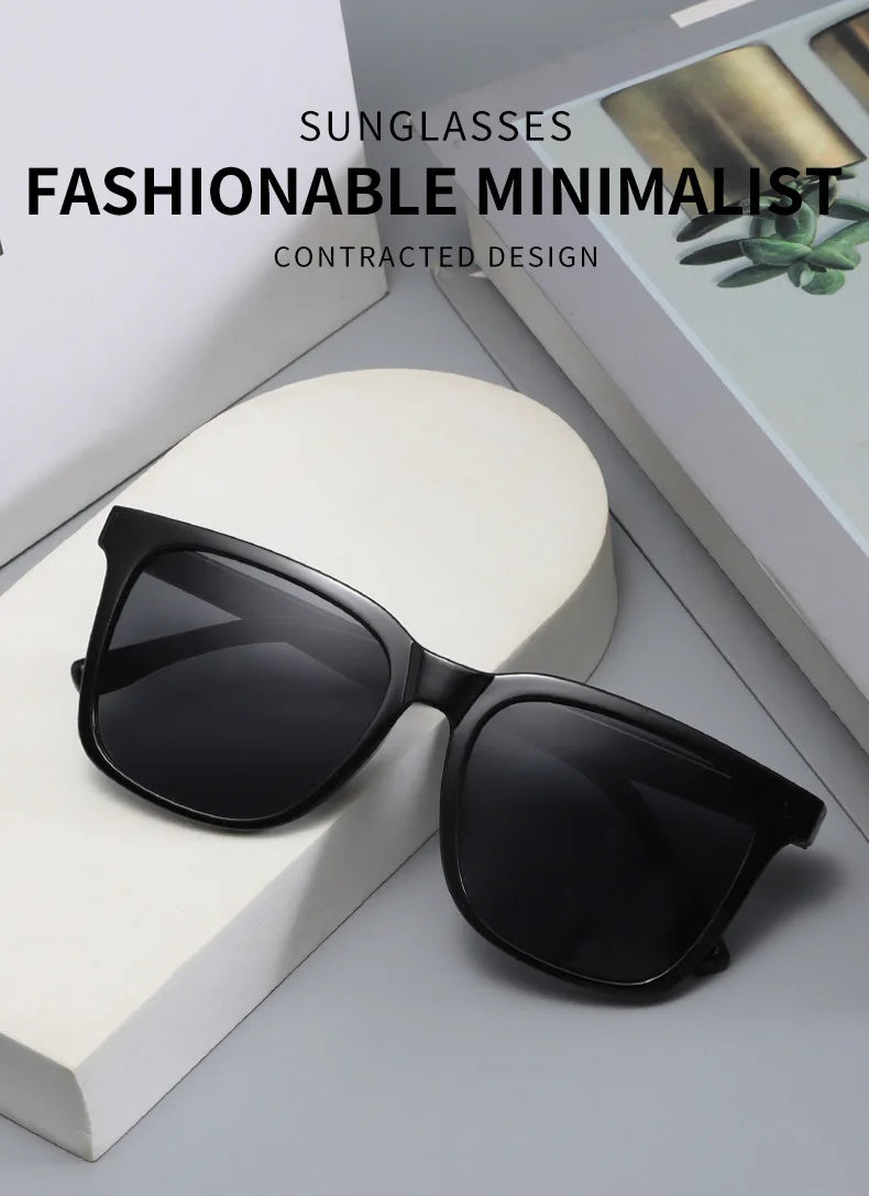 Retro Sunglasses For Men Korean Style Outdoor Square Sunglasses Driving Mercury Women Sunscreen Glasses Lens UV400