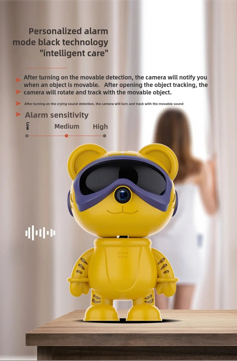 5MP PTZ WIFI IP Camera Wireless Home Security Robot Camera 360° Two Way Audio Auto Tracking Invisible Lens Indoor Baby Monitor