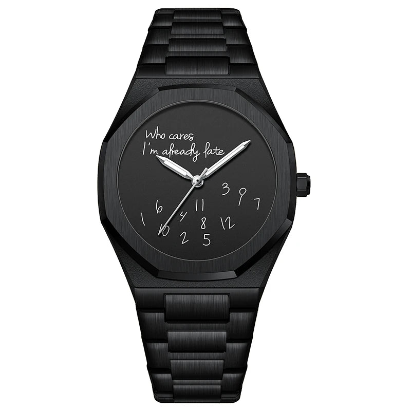 Fashion Luxurious Exquisite Elegant Men's Watch Classic Business Casual Arabic Digital Steel Strip Waterproof Noctilucent Watch
