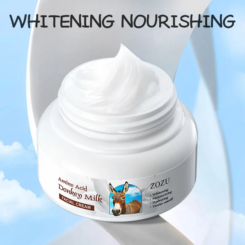 Donkey Milk Whitening Face Cream 120g Deep Hydration Anti-aging Brightening Nourish Skin Care Tender Skin Cream